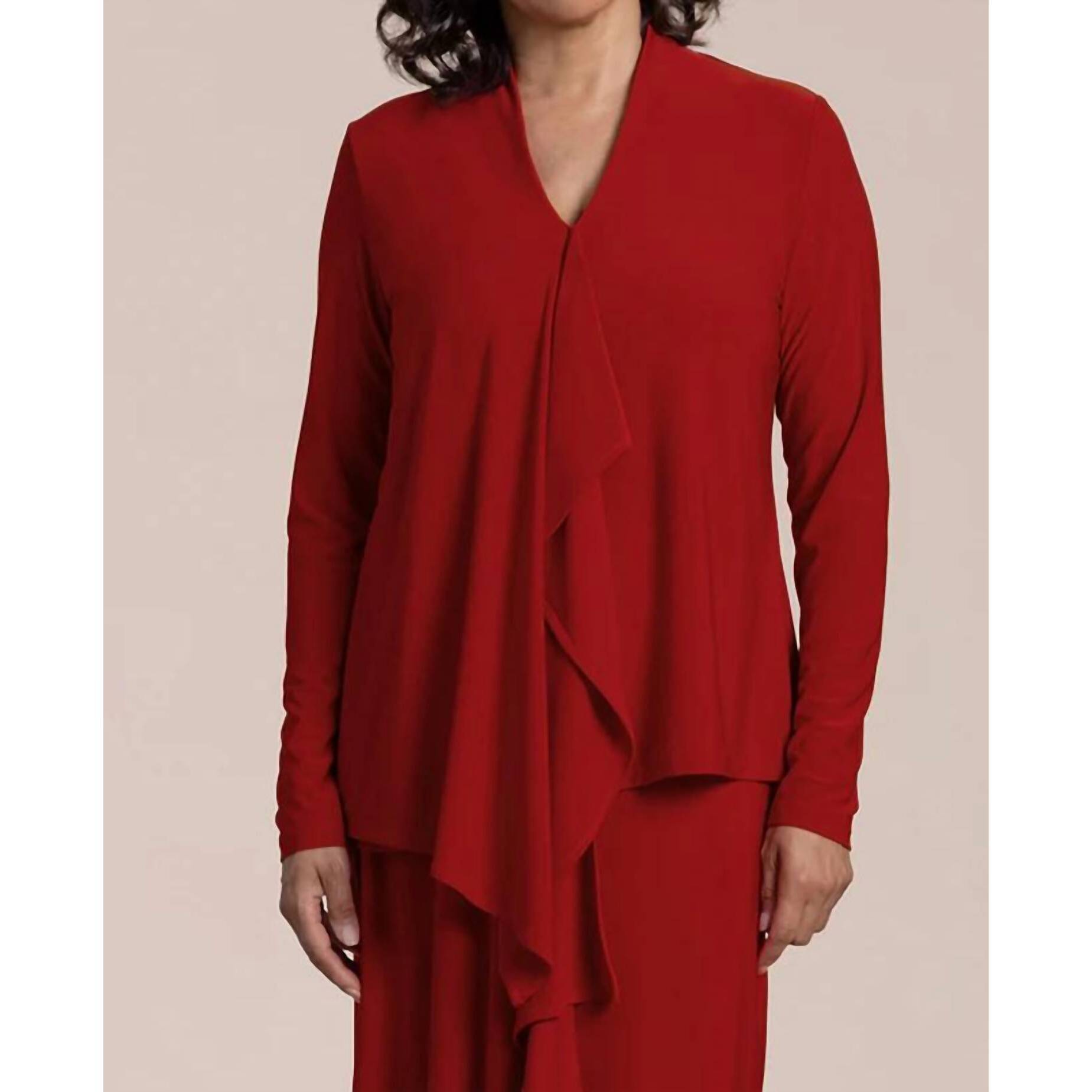 New Sympli Tempo Top In Red